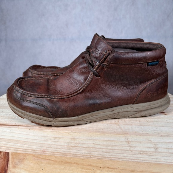 Ariat Spitfire Boots Mens 12 Brown Good Waterproof Leather Moc Toe 10038479 main image 8